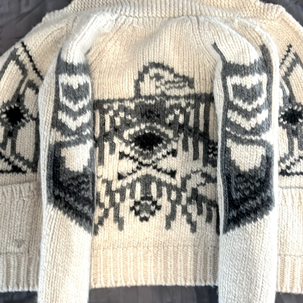 Aritzia TNA Cowichan Style Wool Knit Sweater Jacket